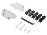 Conector D-Sub 37 PIN Mama 45&deg; Lipire Cablu Gold