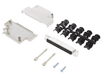 Conector D-Sub 37 PIN mamă 45&amp;deg; foto