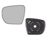 Geam oglinda exterioara cu suport fixare Hyundai Tucson (Lm), 10.2009-; Ix35 (Lm), 10.2009- , Stanga, geam convex; cromat