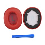 Set 2 bureti TXE pentru casti JBL Tune 710BT, 700BT, 750BTNC, 760NC, Over-Ear, Rosu, Spuma cu memorie, Piele ecologica