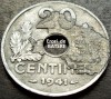 Moneda istorica 20 CENTIMES - FRANTA, anul 1941 *cod 2635 = EROARE DE BATERE, Europa, Zinc