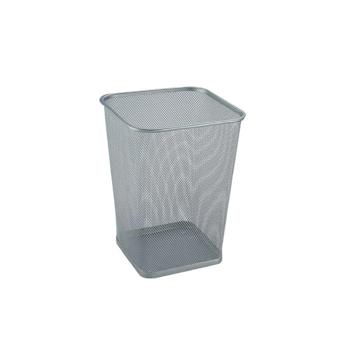 Cos patrat din sarma inox, marimea S, gri