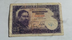 218. Bancnota Spania 25 pesetas 1954 foto
