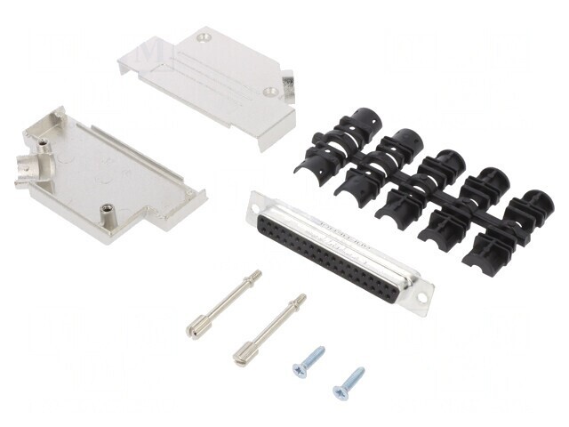 Conector D-Sub 37 PIN Mama 45&deg; Lipire Cablu Gold
