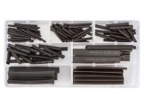Tub termocontractabil negru, flexibil, 127 buc.