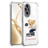 Husa antisoc pentru honor 200, airbag pro, protectie completa, design transparent, let&acirc;s move forward