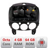 Navigatie Mazda 2 2007-2013 Android radio gps internet quad core 4+64 carplay android auto CarStore Technology