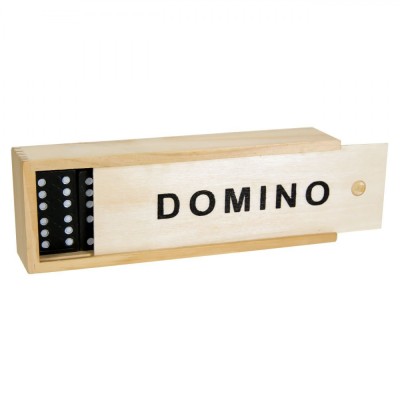 Joc de Societate Domino, Model Lemn, Set 28 Piese, Unisex, V&amp;acirc;rstă Recomandată 6+, Dimensiuni Ambalaj 15x5x3 cm foto
