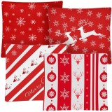 Set 4 fete de perna decorative de Craciun 45x45 cm Ruhhy