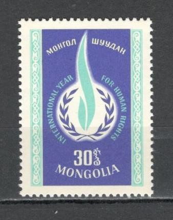 Mongolia.1968 Anul international al drepturilor omului LM.19