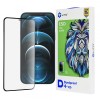 Folie de protectie Ecran Lito D+ Pro Dustproof pentru Apple iPhone 12 Pro Max, Sticla Securizata, Full Glue, Neagra