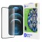 Folie de protectie Ecran Lito D+ Pro Dustproof pentru Apple iPhone 12 Pro Max, Sticla Securizata, Full Glue, Neagra