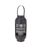 Lampa solara ratan tip felinar , lumanare LED, 15x33 cm, lumina calda, alimentare baterii