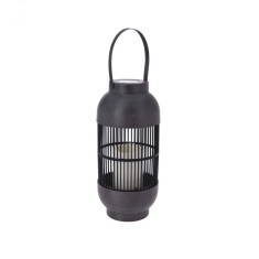 Lampa solara ratan tip felinar , lumanare LED, 15x33 cm, lumina calda, alimentare baterii