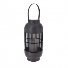 Lampa solara ratan tip felinar , lumanare LED, 15x33 cm, lumina calda, alimentare baterii