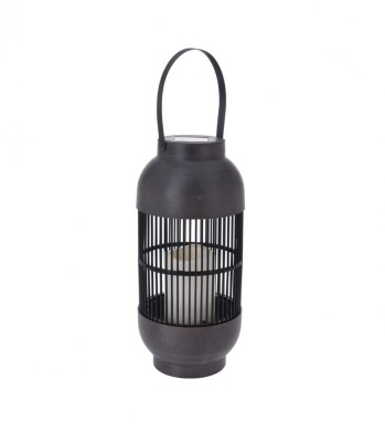 Lampa solara ratan tip felinar , lumanare LED, 15x33 cm, lumina calda, alimentare baterii foto