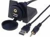 Adaptor USB-AUX, USB A mama, jack 3.5mm, T100132