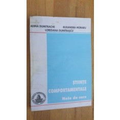 Stiinte comportamentale- A.Dumitrache, R.Moraru, L.Dumitrascu