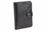 Portofel barbati din piele naturala, lucrat si cusut manual, Rene, Handmade, Negru, Produs in Romania, Elyk Creation
