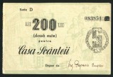 q813 BON 200 LEI pentru CASA SCANTEII seria D aUNC