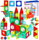 Set blocuri magnetice 3D, 148 elemente, MalPlay 109776