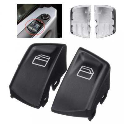 Set 2 Buc Capac Buton Geam Dreapta + Stanga Bloc Comenzi Geamuri Sofer Compatibil Mercedes-Benz Viano W639 2003-2014 C00132+C00133 foto