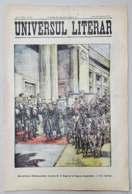 UNIVERSUL LITERAR , ZIAR , NR. 47 , 22 NOIEMBRIE , 1910 foto