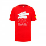 Ferrari tricou de bărbați Leclerc Driver Red F1 Team 2023 - L, Puma