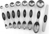 Set de linguri de măsurare magnetice Sing Chef, cu două fețe, din oțel inoxidabi, Oem