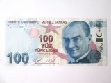Turcia 100 Lirasi/Lire 2009 in stare foarte buna