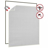 Cumpara ieftin Plasă insecte magnetică de ferestre alb 120x140 cm fibra sticlă