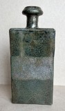 Vaza tip sticla din ceramica glazurata de 500 ml - obiect de arta realizat unicat, cu stanta originala
