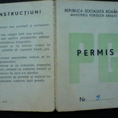 Permis pescuit, Ministerul Fortelor Armate Republica Socialista Romania