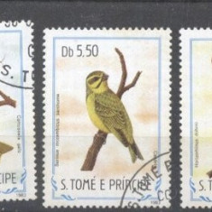 Sao Tome 1983 Birds 5 values used DE.180