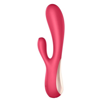 Mono Flex - Vibrator iepuraș, roșu, 20.4 cm foto
