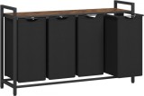 Cumpara ieftin Cos de rufe Vasagle Negru 115.6x33x72.5 cm