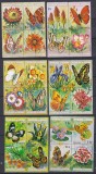 DB1 Flora Fauna Burundi 1973 Fluturi Flori Blocuri de 4 48 v. MNH