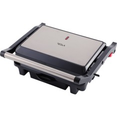 Gratar electric Tesla GR200BX, 1000WPlaci neaderente tip grill 25.5x18 cm, Negru/ Inox