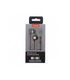 Casti Audio Maxell Metallix Gri, Cablu Plat, Microfon, Jack 3.5mm