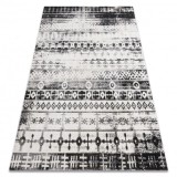 Covor modern MUNDO E0592 etnic exterior bej / negru, 160x220 cm