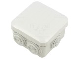Carcasă plastic LEGRAND IP55 78x78x46mm cod 092005 pentru conexiuni