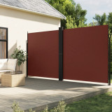 Copertina laterala retractabila, maro, 220x1000 cm GartenMobel Dekor, vidaXL