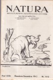 Revista Natura Stiintei - Anul XXXI, Nr 11-12, Aparitie 1942, Romana, Brosata, 50 Pagini