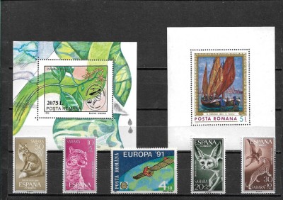 C5745 - Romania+fauna lot timbre nestampilate MNH,serii complete foto