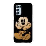 Husa compatibila cu Oppo A54 5G model Glitter Mickey Mouse, Silicon, TPU, Viceversa, Transparent, Carcasa