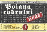 NI430 Etichetă bere Poiana codrului, 1994-1995, SC Bere SA Satu Mare