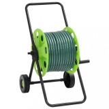 vidaXL Cărucior tambur furtun verde set racorduri furtun 0,75&quot; 20m PVC