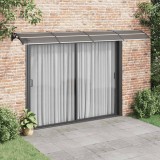 Cumpara ieftin Copertină de ușă, negru, 400x100 cm, policarbonat