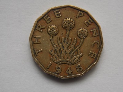 3 PENCE 1948 GBR foto