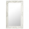 VidaXL Oglindă de perete &icirc;n stil baroc, alb, 50 x 80 cm 320320